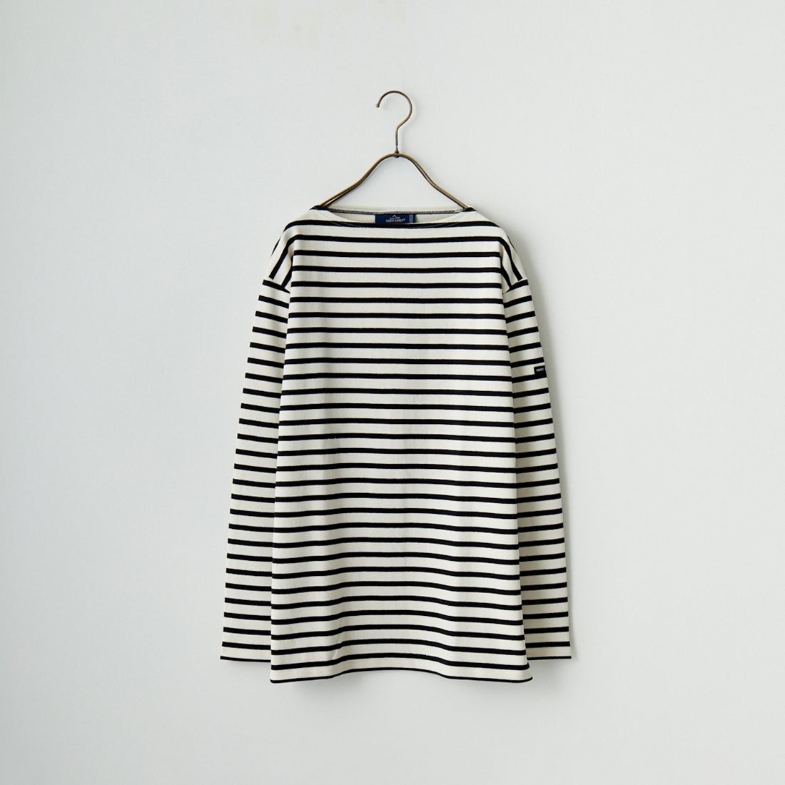 ST.JAMES [セントジェームス] バスクボーダーロングスリーブTシャツ [OUESSANT-RA] ECR/NOI