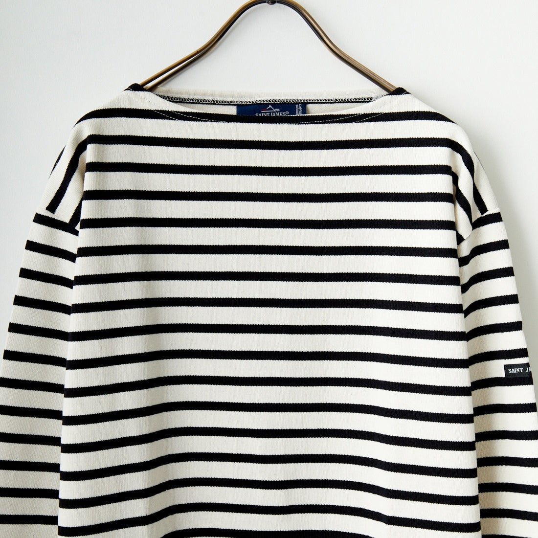 ST.JAMES [セントジェームス] バスクボーダーロングスリーブTシャツ [OUESSANT-RA] ECR/NOI