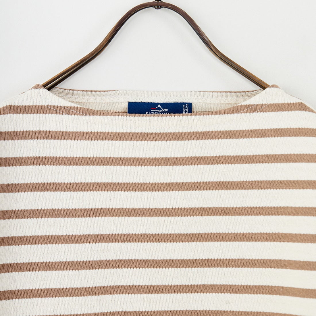 ST.JAMES [セントジェームス] バスクボーダーロングスリーブTシャツ [OUESSANT-RA] ECR/HAM