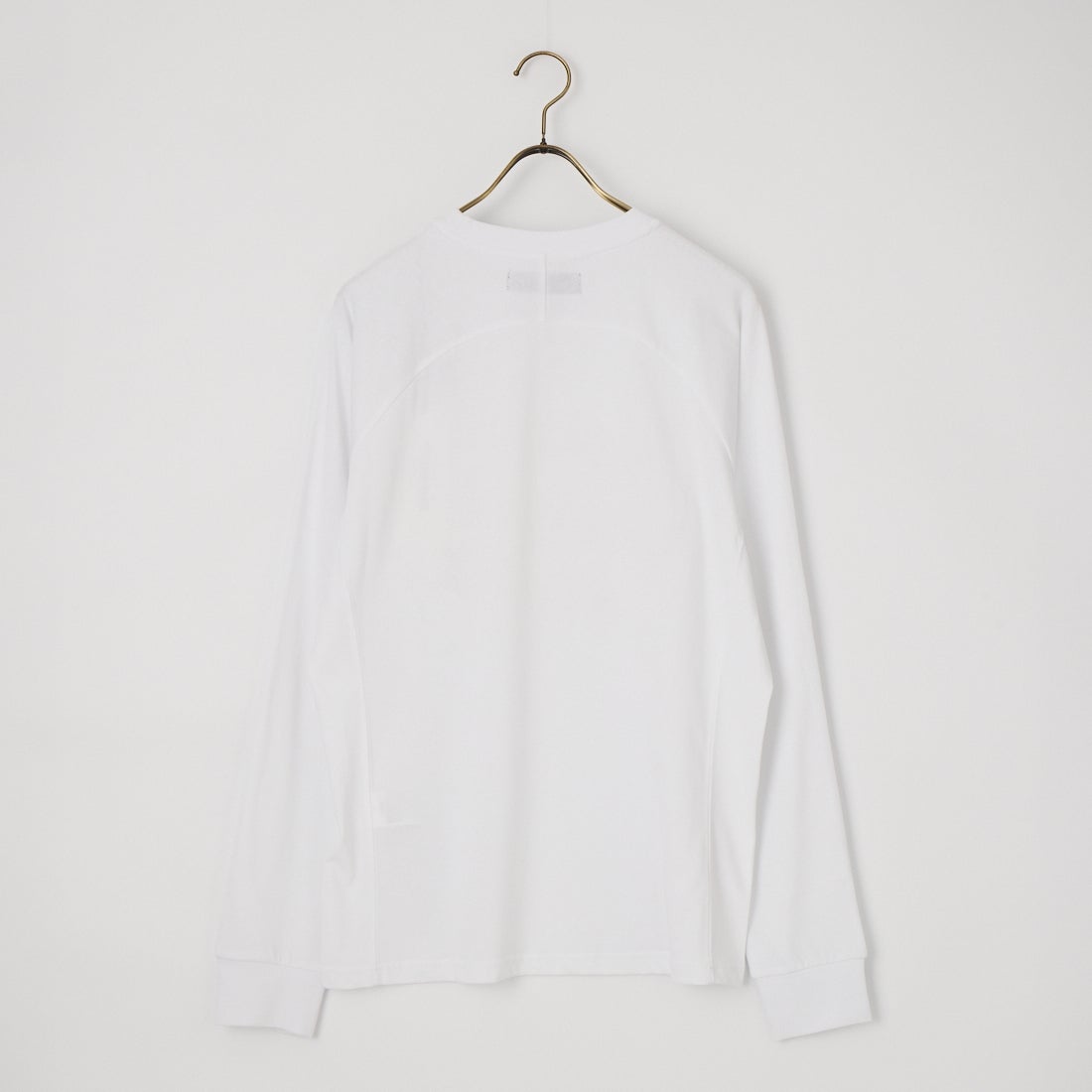 1PIU1UGUALE3 RELAX [ウノ ピゥ ウノ ウグァーレ トレ] グリッターサガラロゴ ロングスリーブTシャツ [UST-26112] SN10 WHITE