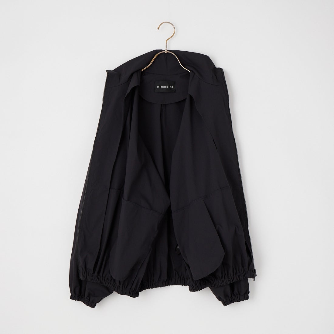 mizuiro ind [ミズイロインド] ハイネックジップブルゾン [3-270080] 99 BLACK