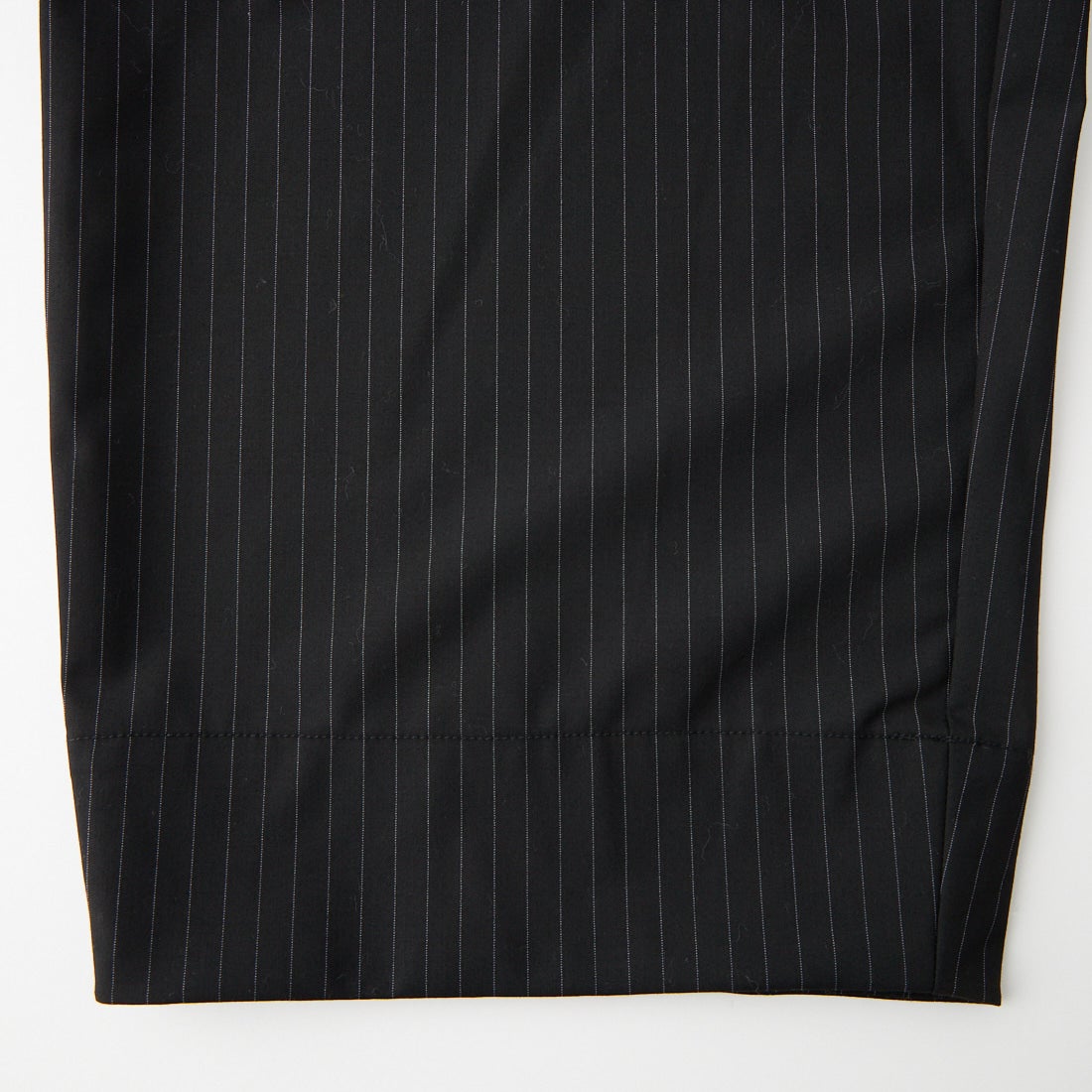 Commencement [コメンスメント] ストライプボリュームリラックスパンツ [C-338] BLACK
