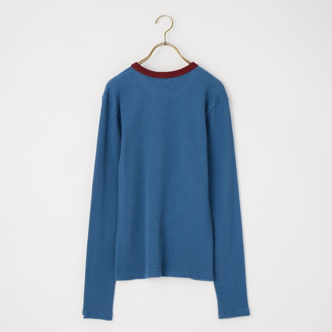 Oblada [オブラダ] ワッフルロングスリーブTシャツ [F2610CU04] BLUE/RED