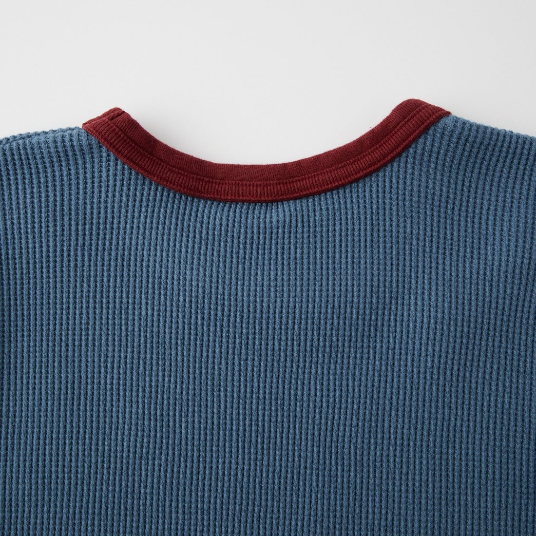 Oblada [オブラダ] ワッフルロングスリーブTシャツ [F2610CU04] BLUE/RED