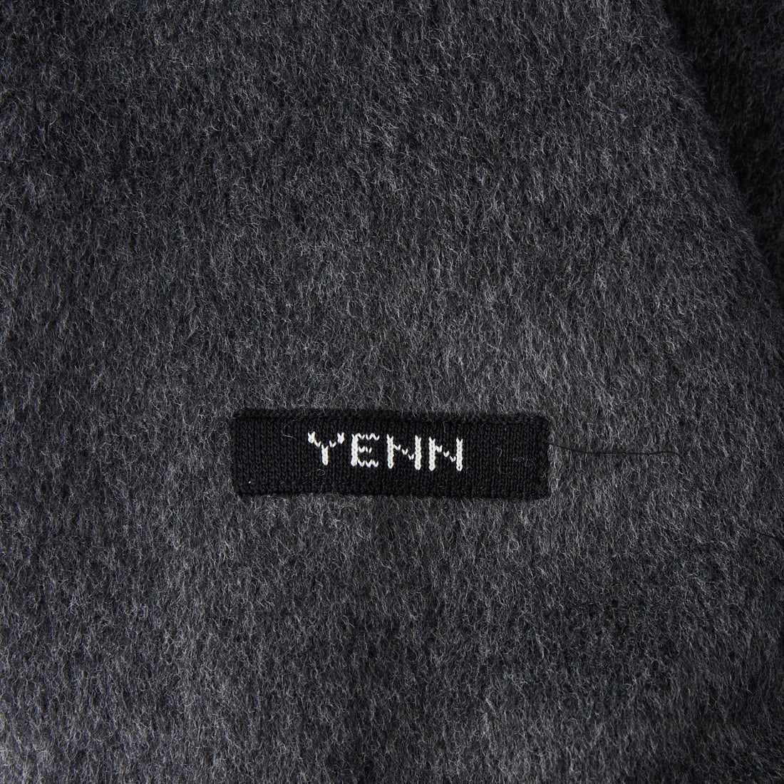YENN [イエン] シャギー ハーフジップジャケット [Y254-41126-4] CHARCOAL