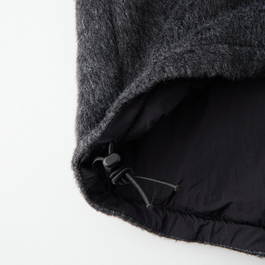 YENN [イエン] シャギー ハーフジップジャケット [Y254-41126-4] CHARCOAL