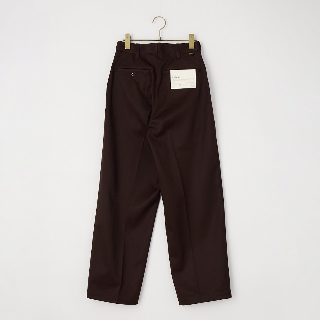 Oblada [オブラダ] STEADY センタープレスパンツ [F2610PT01] BROWN