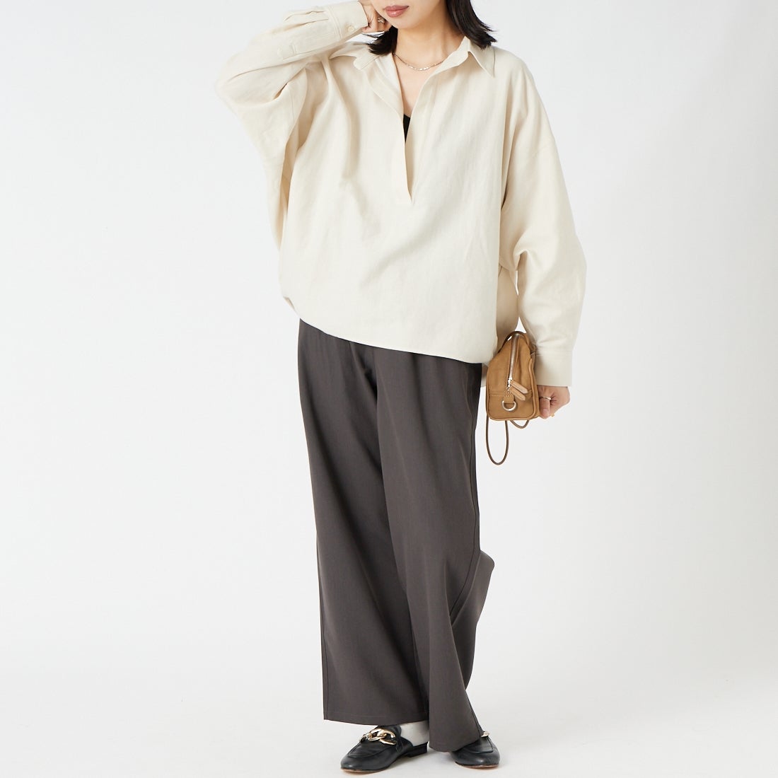 Jeans Factory Clothes [ジーンズファクトリークローズ] フォルムスキッパー ロングスリーブシャツ [26SP-8231] ｱｲﾎﾞﾘｰ