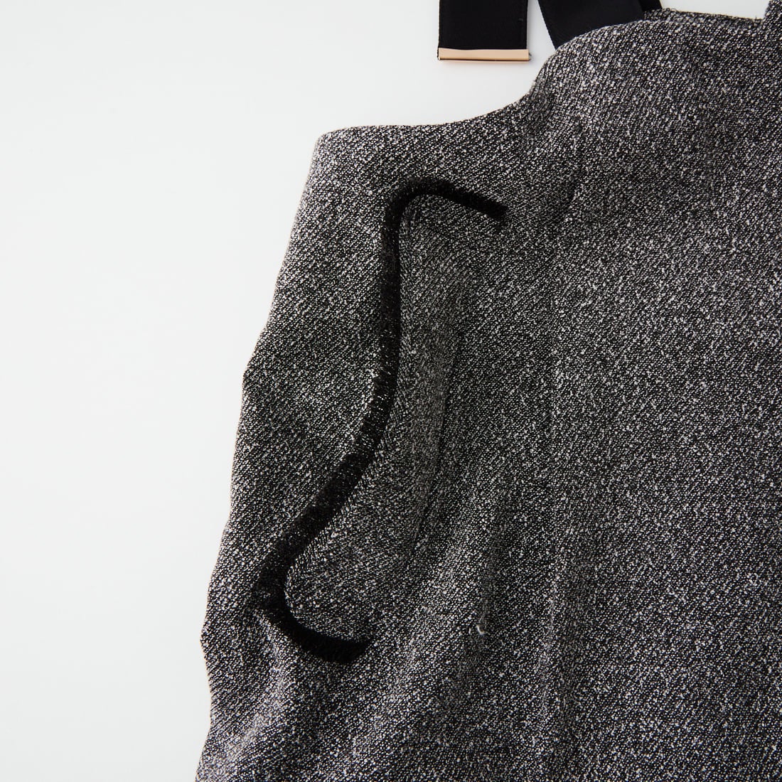 CHIGNON [シニヨン] ハイウエスト ツイードサロペット [3864-065YM] BLACK