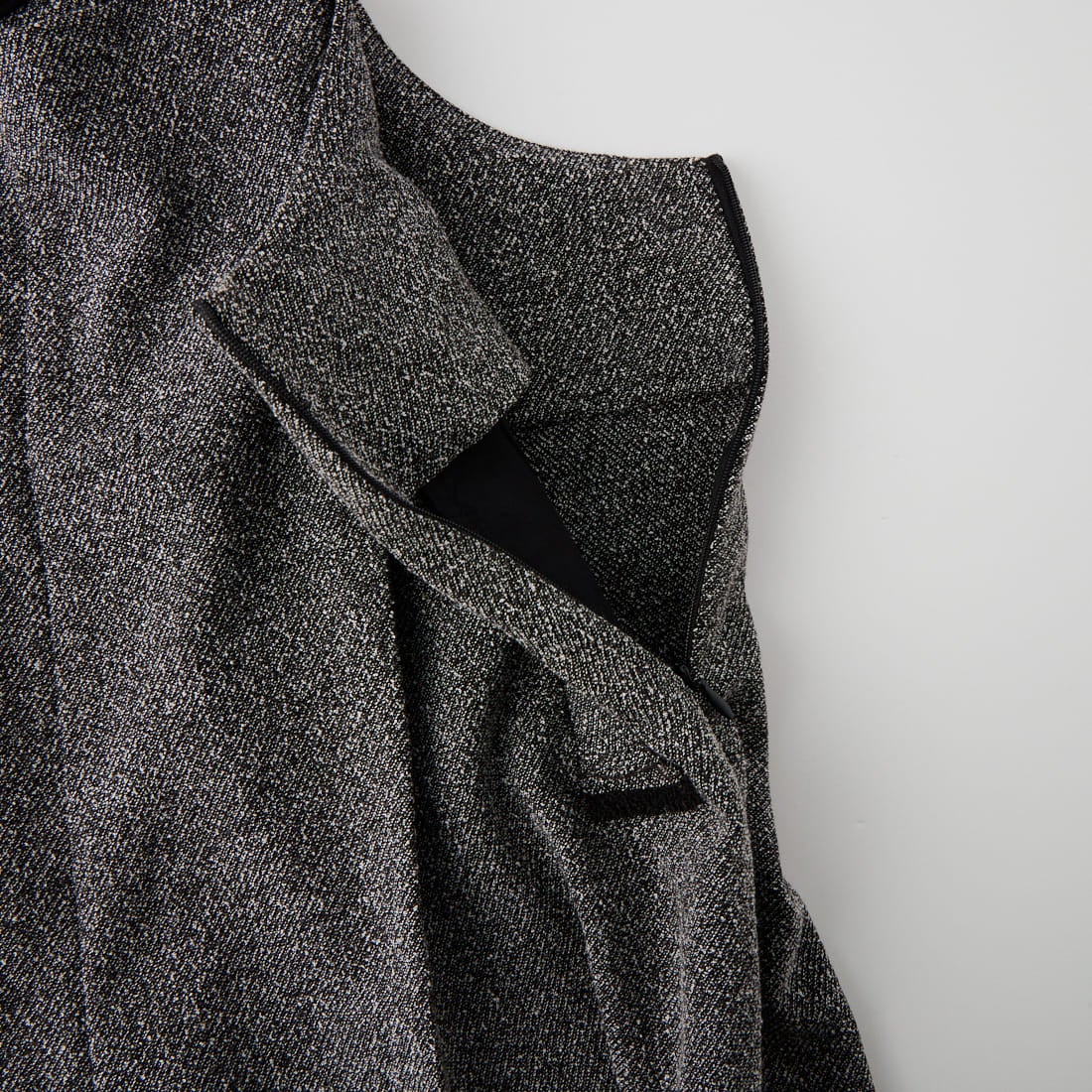 CHIGNON [シニヨン] ハイウエスト ツイードサロペット [3864-065YM] BLACK