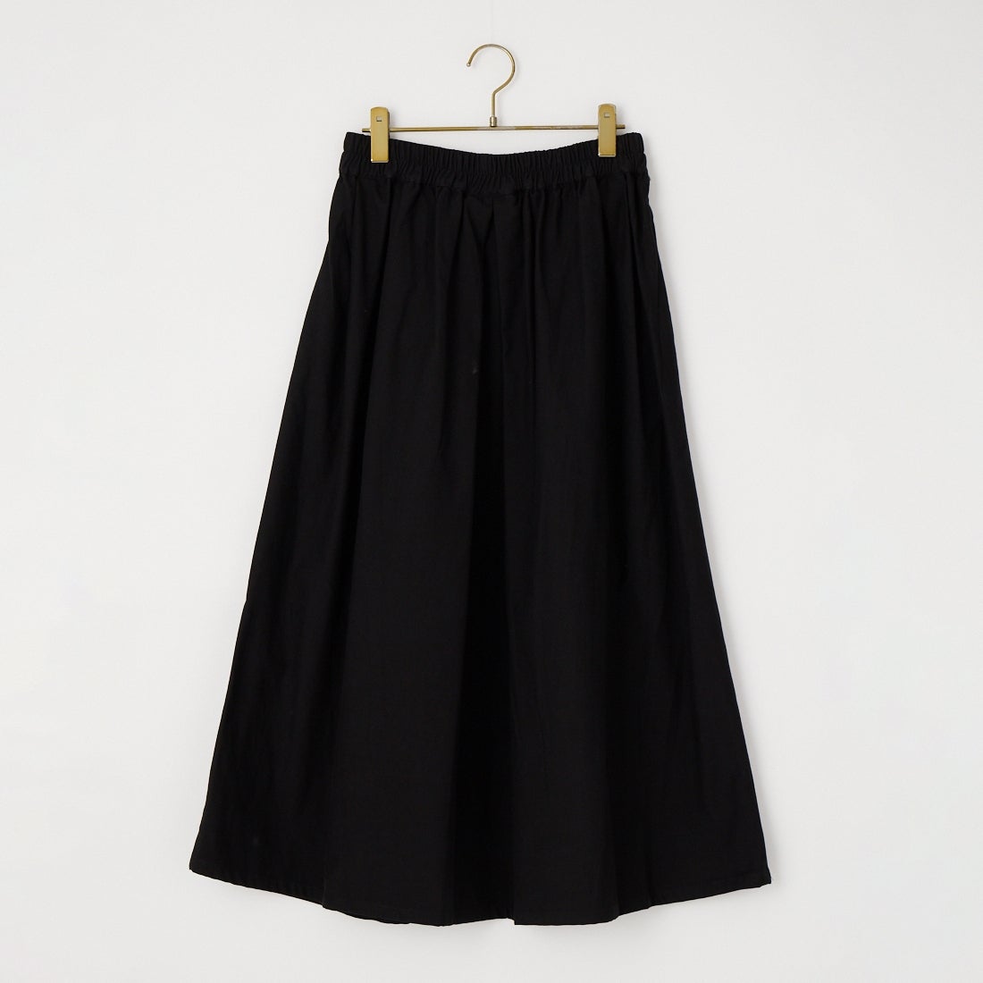Kelen [ケレン] コットンバックサテン タックフレアスカート FEALY [LKL26FSK2055] BLACK