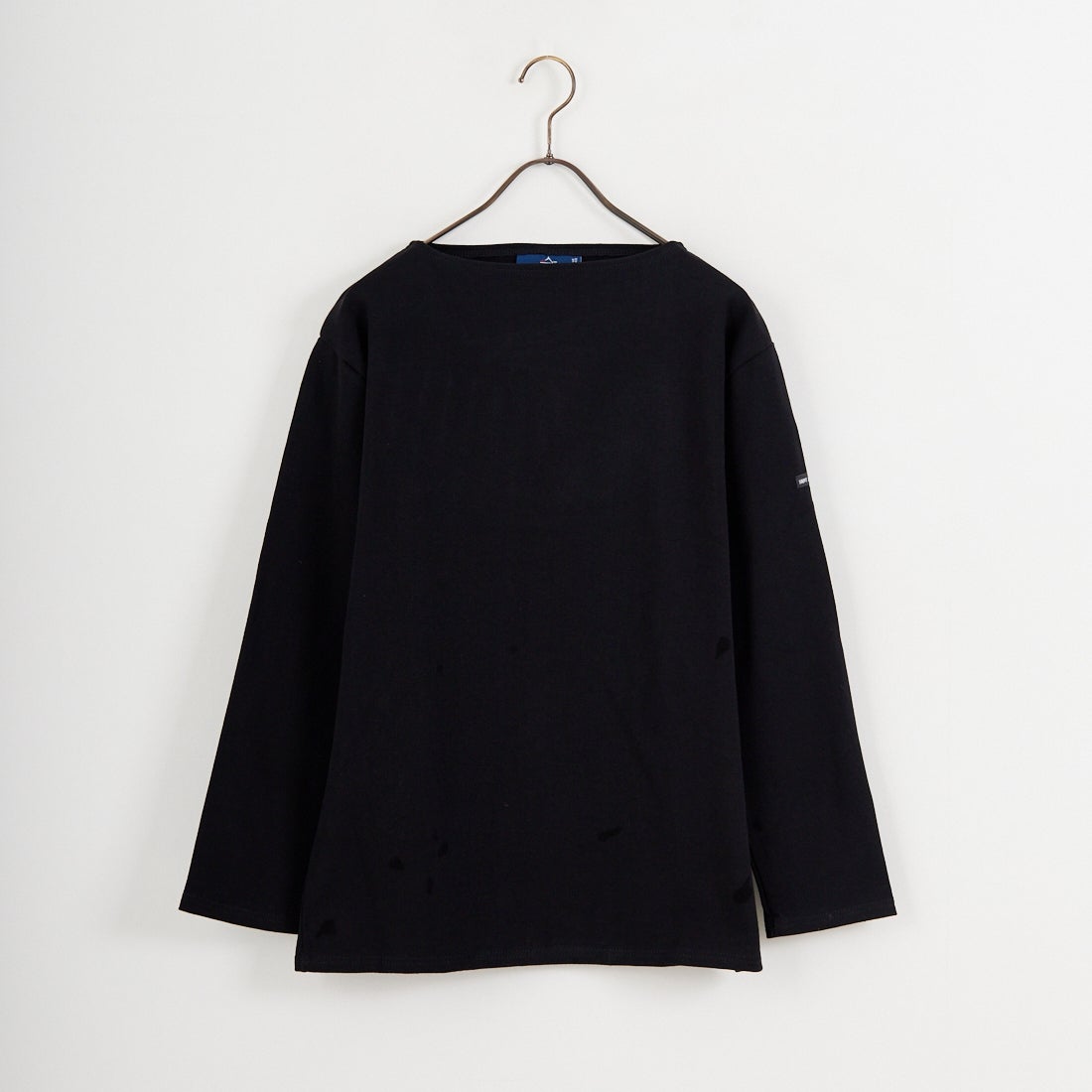 ST.JAMES [セントジェームス] バスクロングスリーブTシャツ [OUESSANT-UA] NOIR