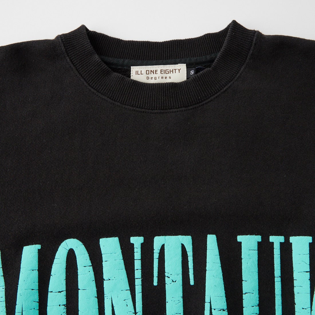 ILL ONE EIGHTY [イル ワンエイティ] MONTAUK クルーネックスウェット [ILL262-03B] BLACK
