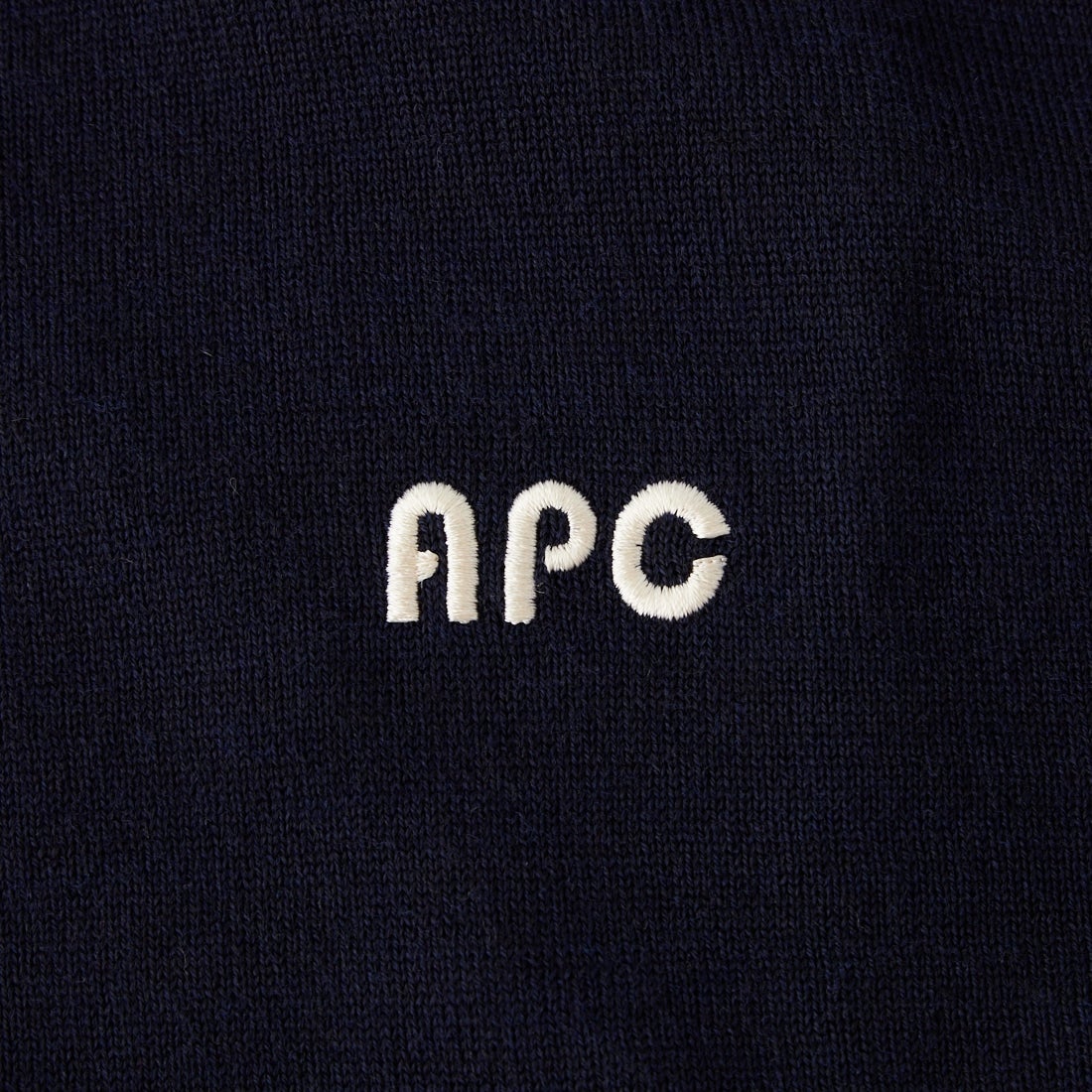 A.P.C. [アー・ペー・セー] ロゴ刺繍カーディガン [CARDIGAN-406] 39 D.NAVY