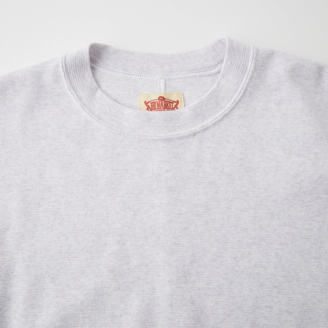 HOLLYWOOD RANCH MARKET [ハリウッドランチマーケット] ストレッチフライス 9.5ozヘムリブ ロングスリーブTシャツ [1015123] SV GREY
