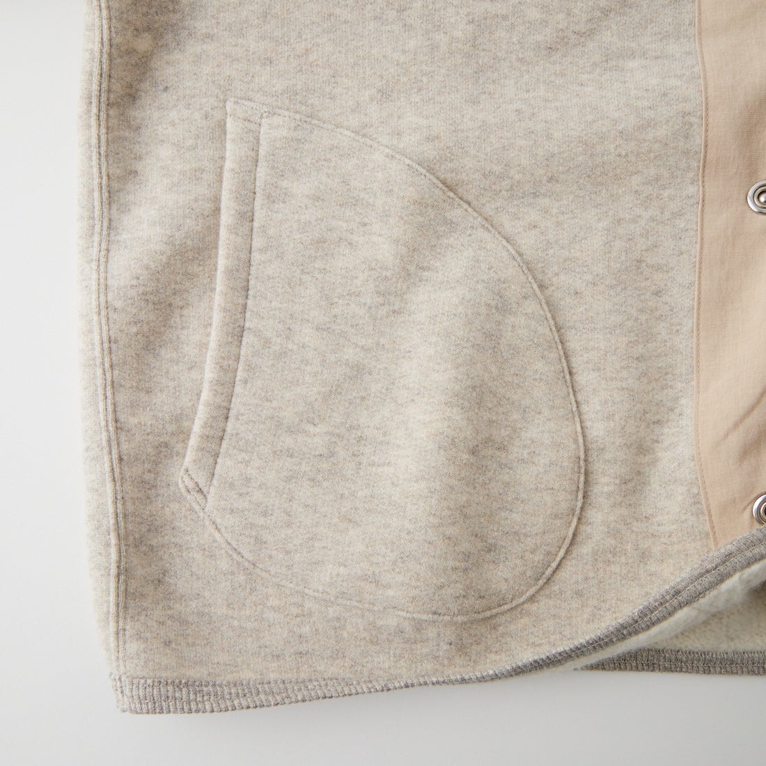 HOOP COOP [ホープコープ] リヨセルコットン コージーフリースカーディガン [F26031] HTR.BEIGE