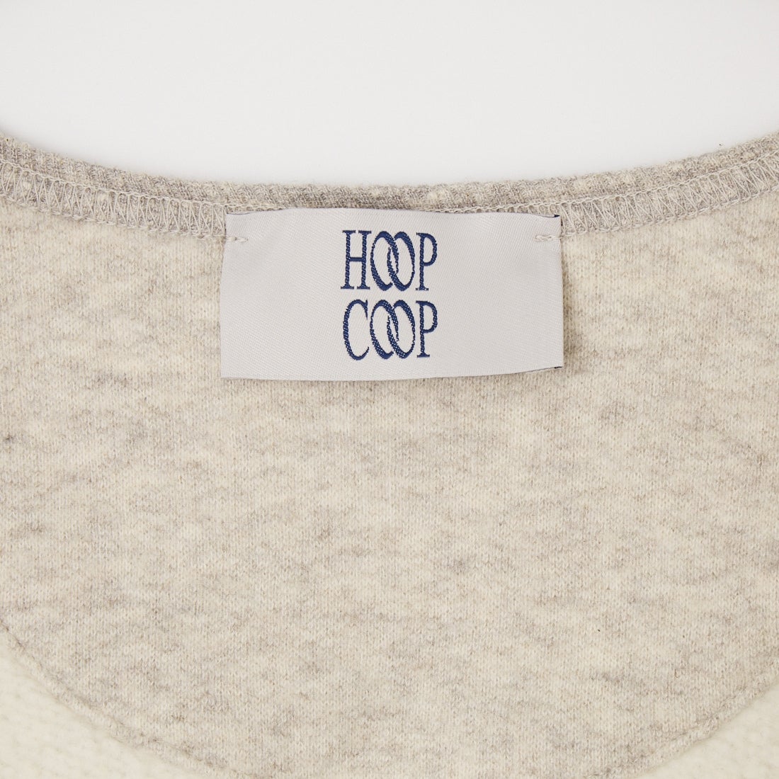 HOOP COOP [ホープコープ] リヨセルコットン コージーフリースカーディガン [F26031] HTR.BEIGE