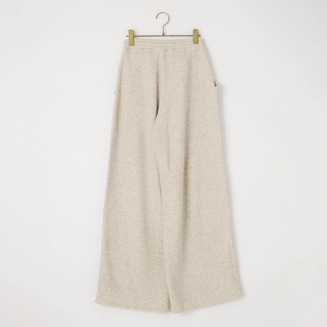 HOOP COOP [ホープコープ] リヨセルコットン コージーフリースワイドパンツ [F26032] HTR.BEIGE