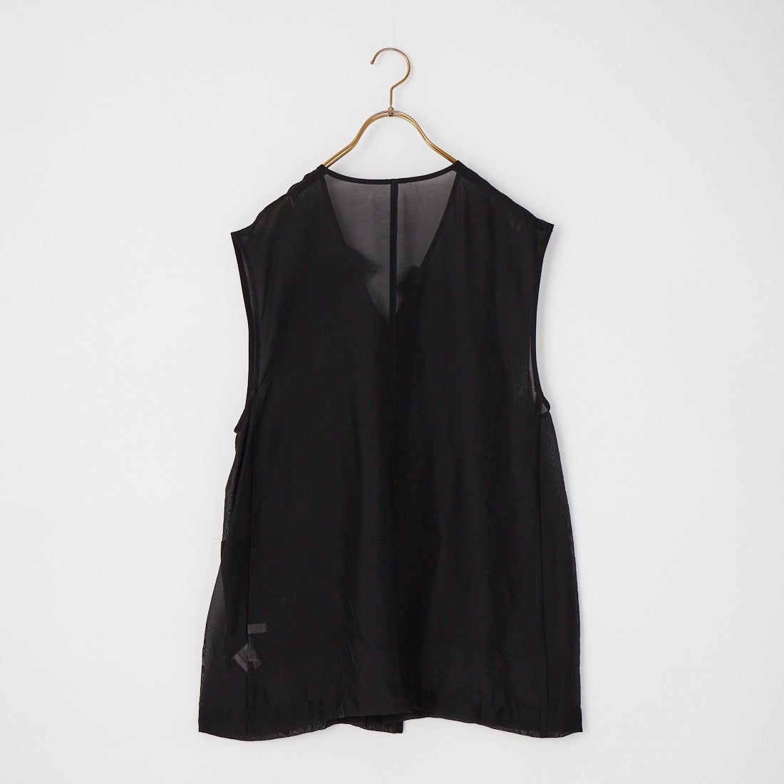 CHIGNON [シニヨン] チュールフリルシアーベスト [4564-037KK] BLACK