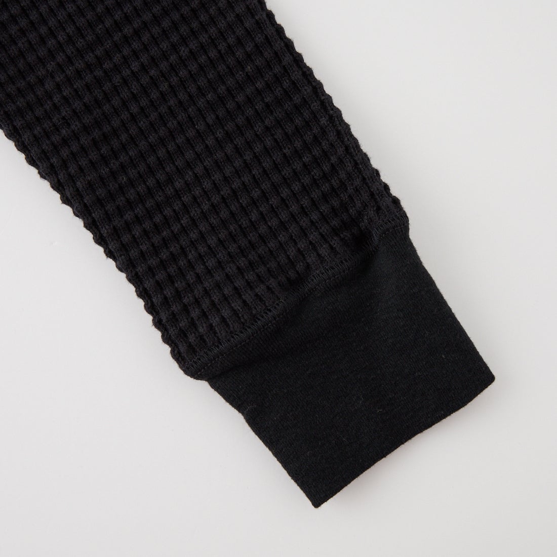 HOOP COOP [ホープコープ] ビッググリッドワッフル ショートカーディガン [F26035] BLACK