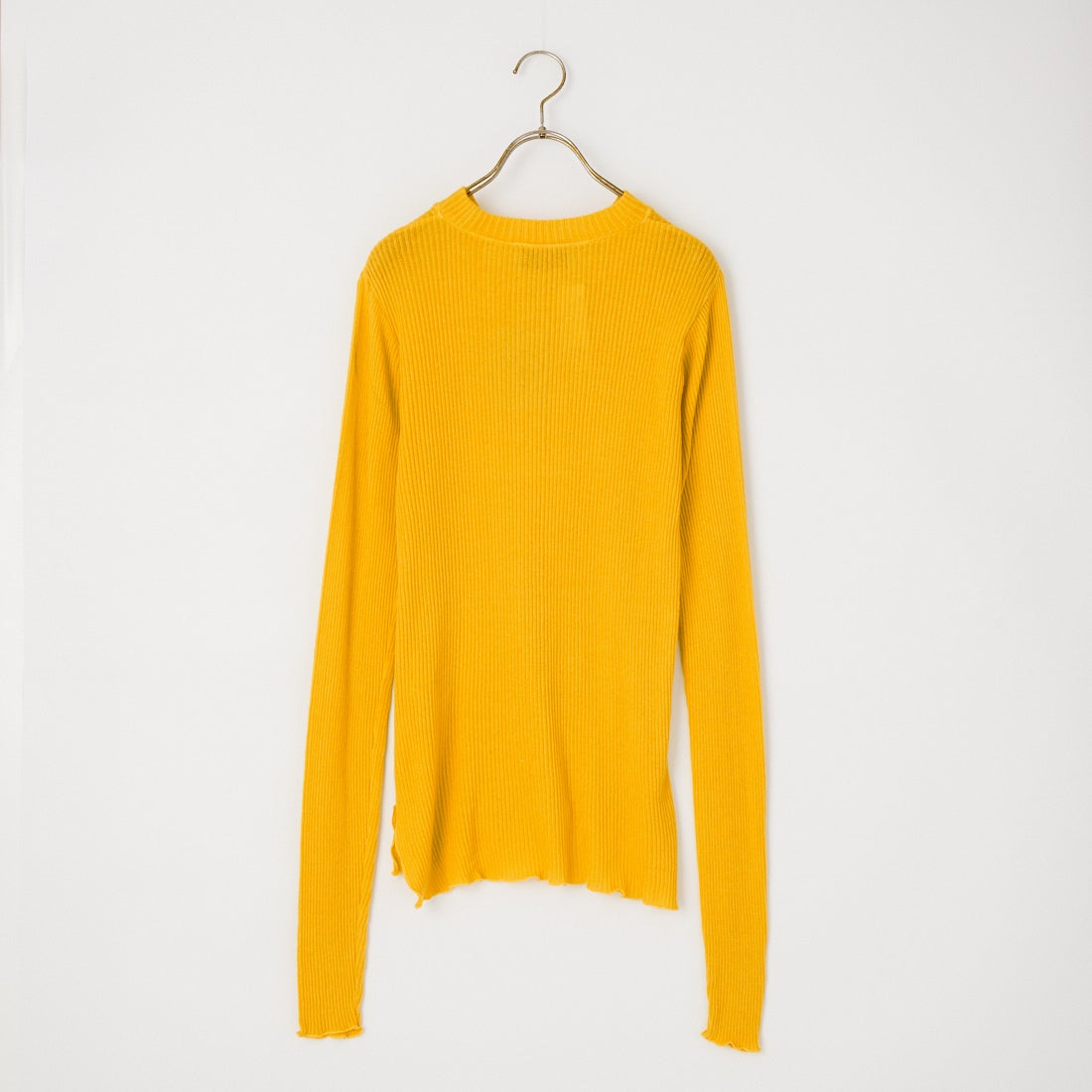 HOOP COOP [ホープコープ] コットンカシミヤ リブモックネックTシャツ [F26042] GOLD