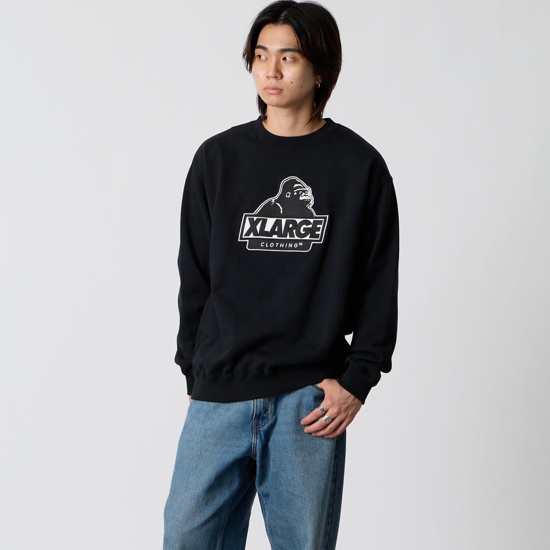 BLACK&&モデル身長：177cm 着用サイズ：M&&