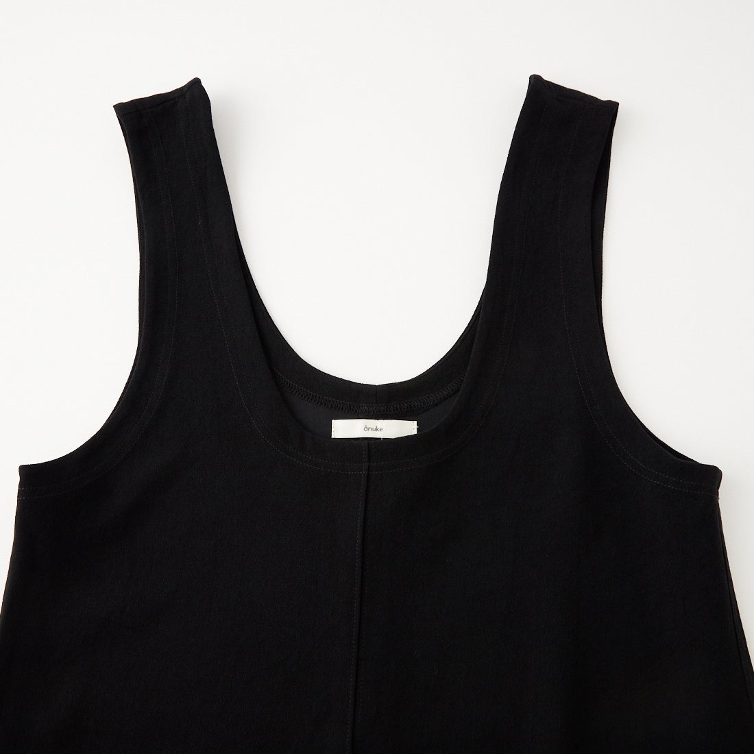 anuke [アンヌーク] Uネックルーズワンピース [62620305] BLK