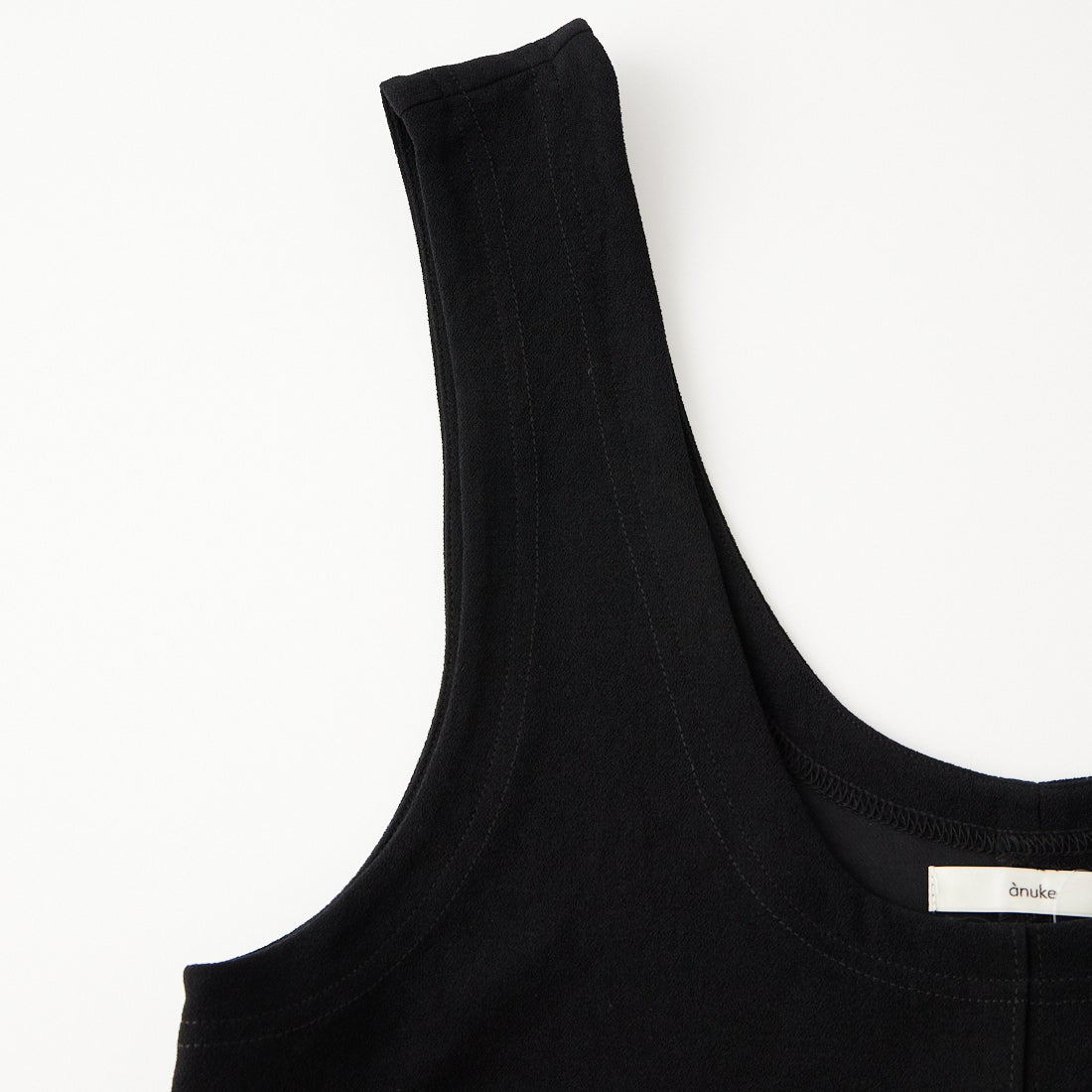 anuke [アンヌーク] Uネックルーズワンピース [62620305] BLK
