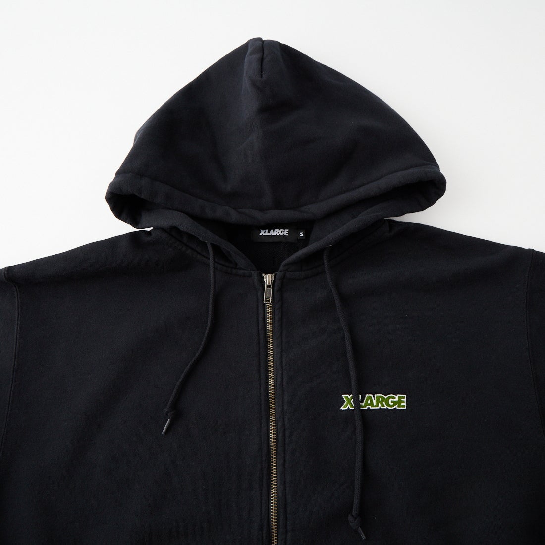 XLARGE [エクストララージ] オールド OG ジップ フーデッド スウェットシャツ [101263012004] BLACK