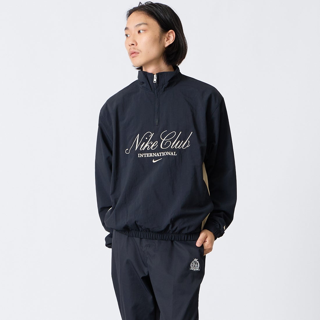 010 BLACK&&モデル身長：175cm 着用サイズ：M&&