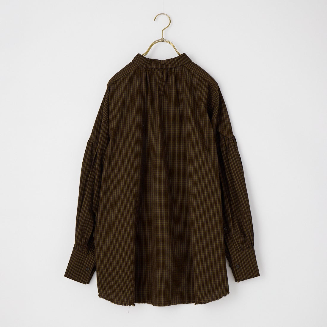 WHYTO. [ホワイト] チェック柄 ボリュームブラウス [WHT26FBL4111] KHK CHECK