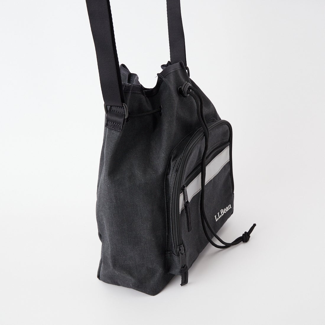 L.L.BEAN [エルエルビーン] ビニロン/コットン ドローストリングバッグ [528183] COAL