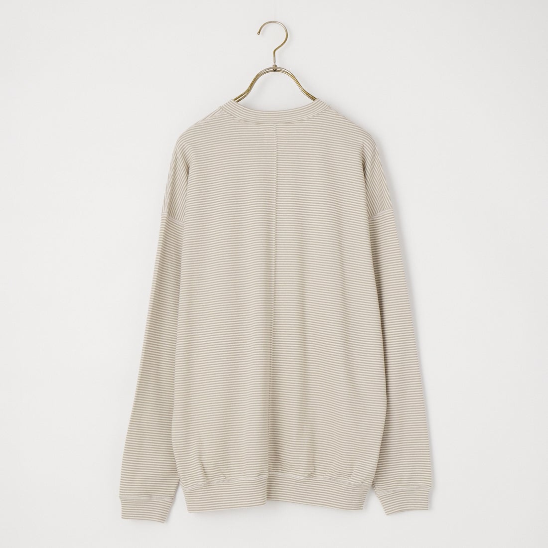 HOLLYWOOD RANCH MARKET [ハリウッドランチマーケット] ストレッチフライス 9.5oz ヘムリブミジンボーダーTシャツ [1021186] GREY