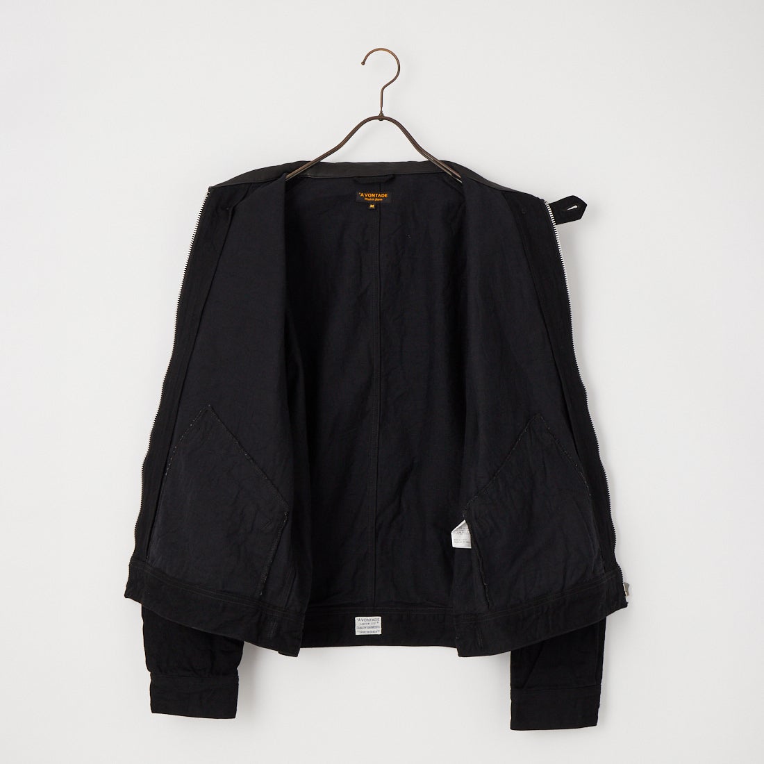 A VONTADE [アボンタージ] デニムジップワークジャケット [VTD-0565-JK] BB BLACK