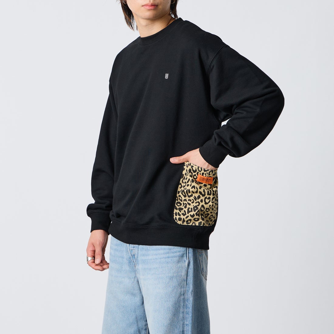 BLACK&&モデル身長：177cm 着用サイズ：L&&