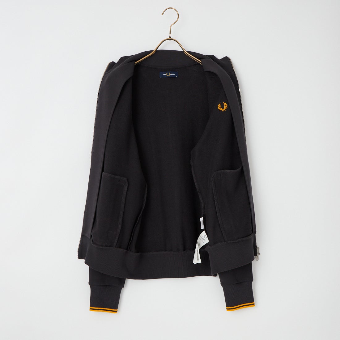 FRED PERRY [フレッドペリー] ロゴ刺繍ジップスルースウェットシャツ [J3340] 61C ANCHOR