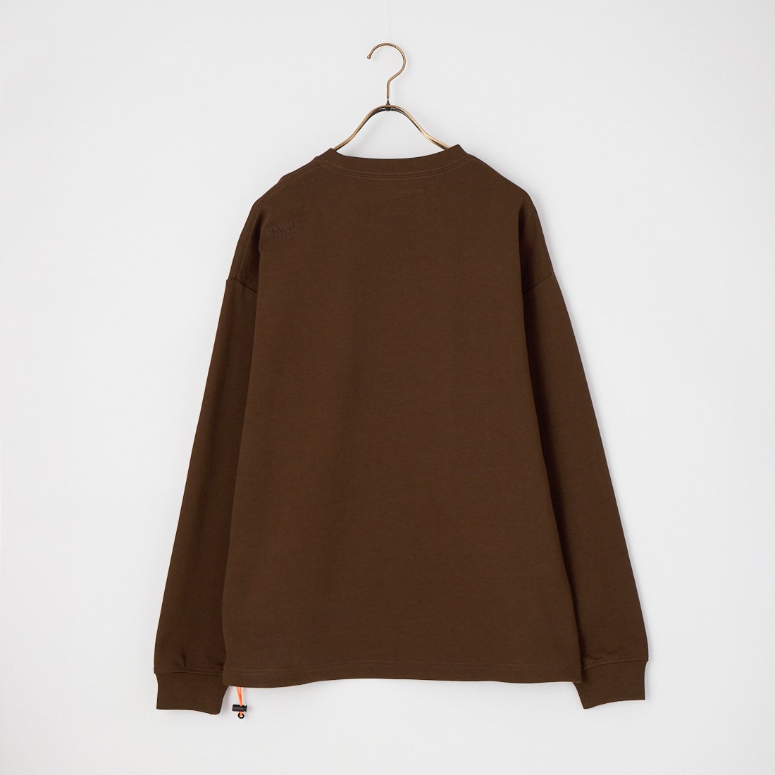 UNIVERSAL OVERALL [ユニバーサルオーバーオール] 別注 ドローコード付き ポンチロングスリーブTシャツ [U2633230IN-JF] BROWN