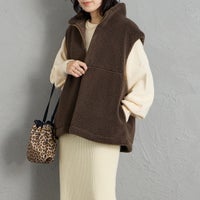 BROWN&&モデル身長：160cm 着用サイズ：F&&