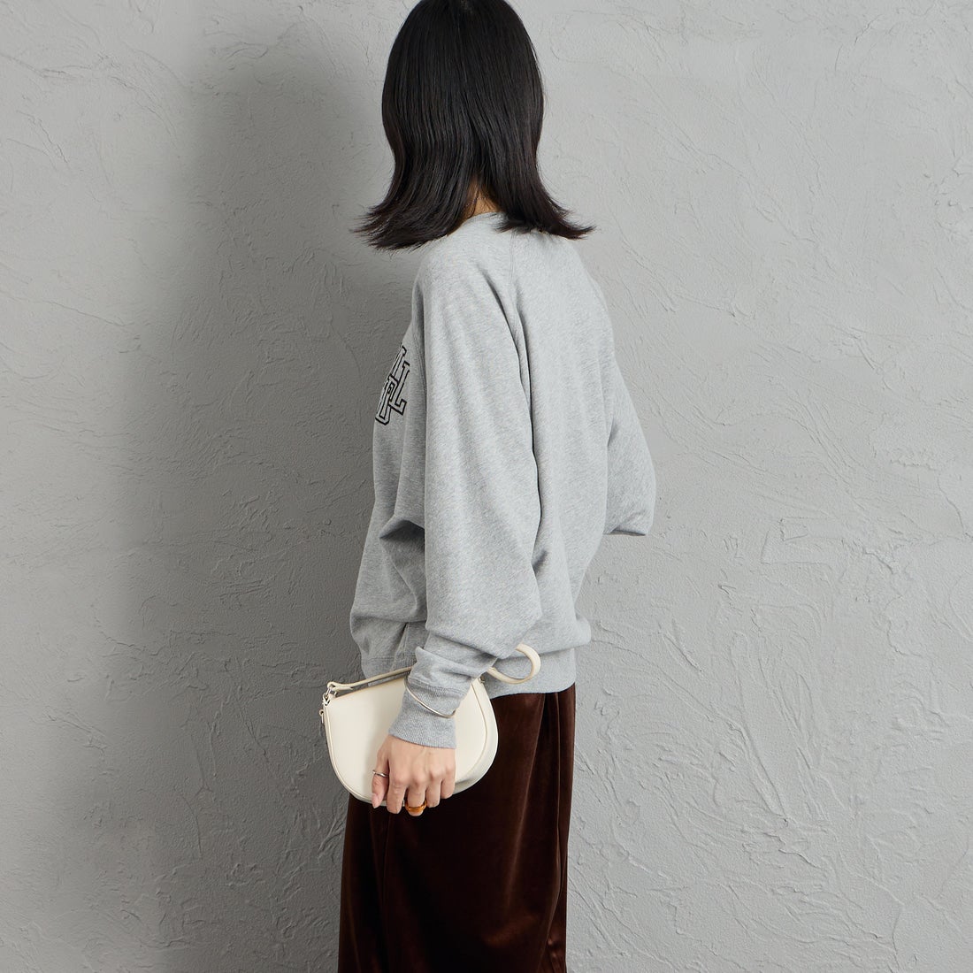 MICA&DEAL [マイカアンドディール] MDL フロッキーロゴプリントスウェット [0126309089] GRAY