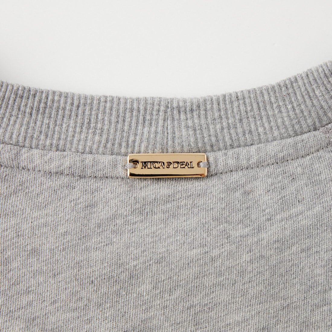 MICA&DEAL [マイカアンドディール] MDL フロッキーロゴプリントスウェット [0126309089] GRAY