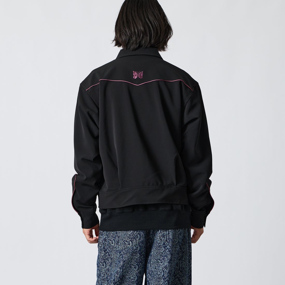 Needles [ニードルズ] パイピングカウボーイジャケット [TY258] C BLACK &&モデル身長：175cm 着用サイズ：M&&