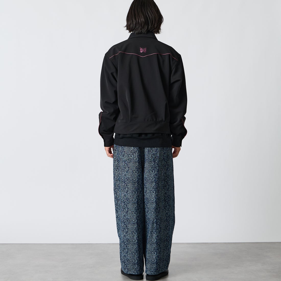 Needles [ニードルズ] パイピングカウボーイジャケット [TY258] C BLACK &&モデル身長：175cm 着用サイズ：M&&