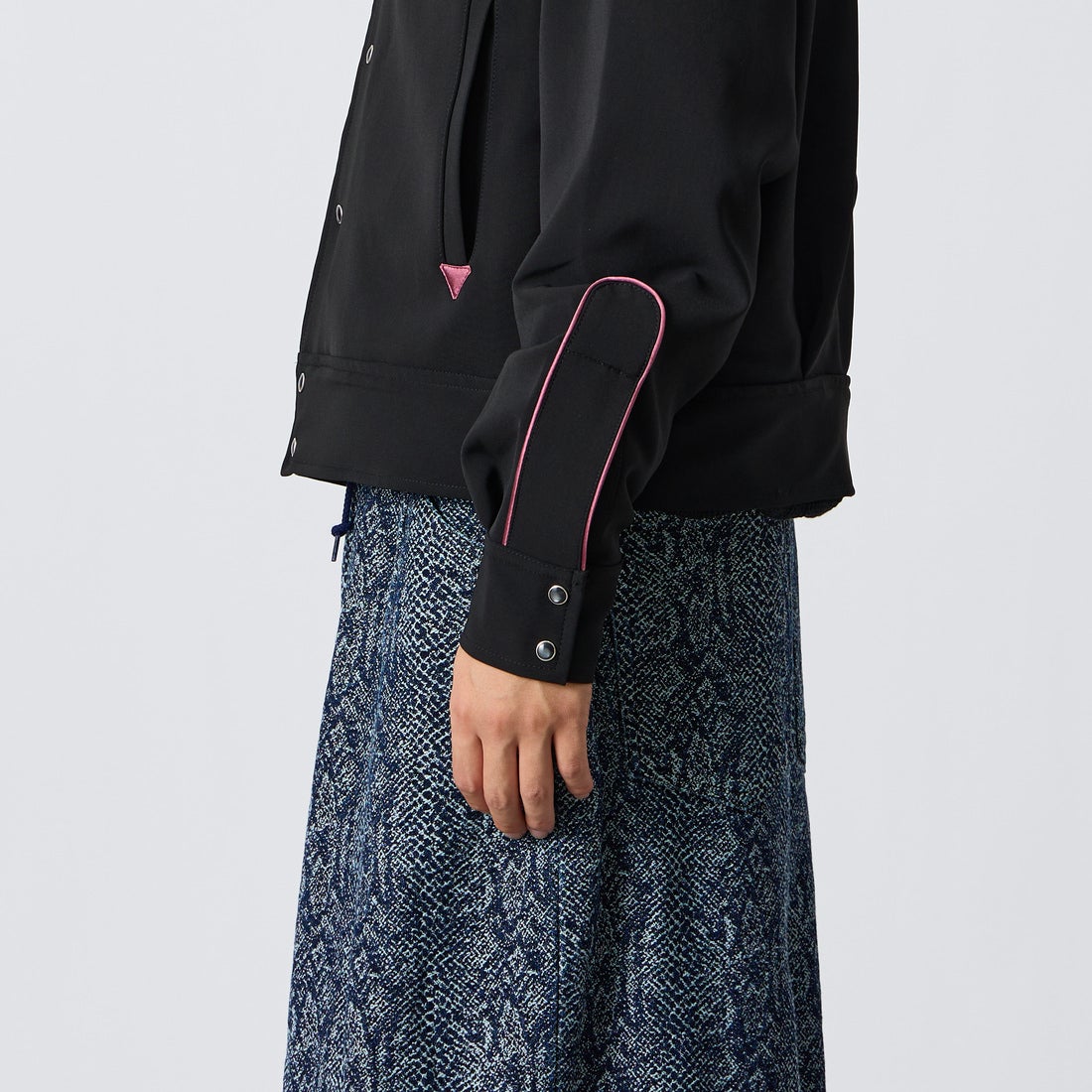Needles [ニードルズ] パイピングカウボーイジャケット [TY258] C BLACK &&モデル身長：175cm 着用サイズ：M&&