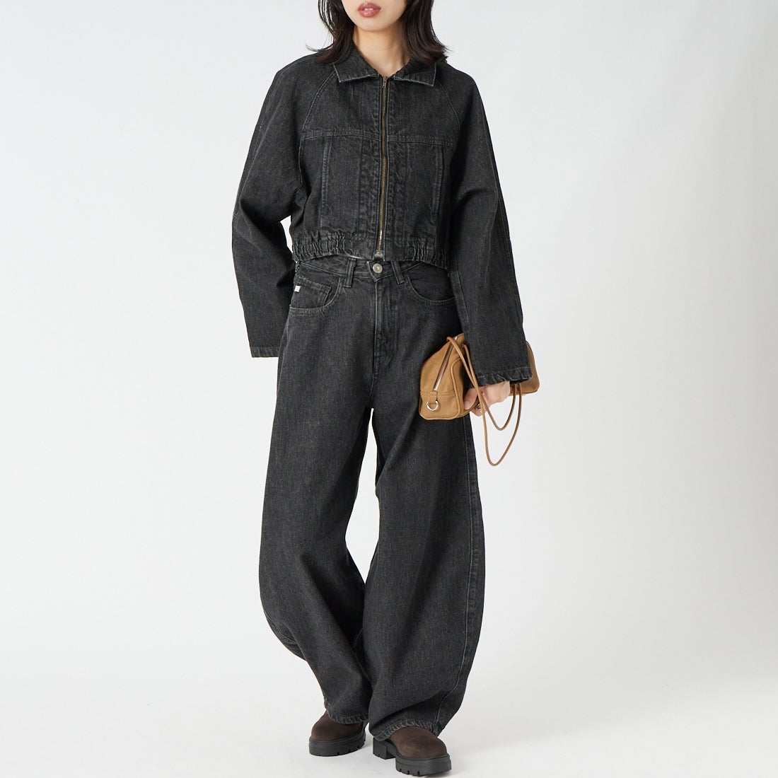 SOMETHING [サムシング] デニムブルゾン [SAT011] 83 BLACK