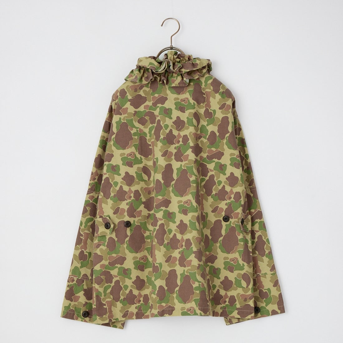 crinkle crinkle crinkle [クリンクル クリンクル クリンクル] フリルカラーカモジャケット [CC-5004] KHAKI