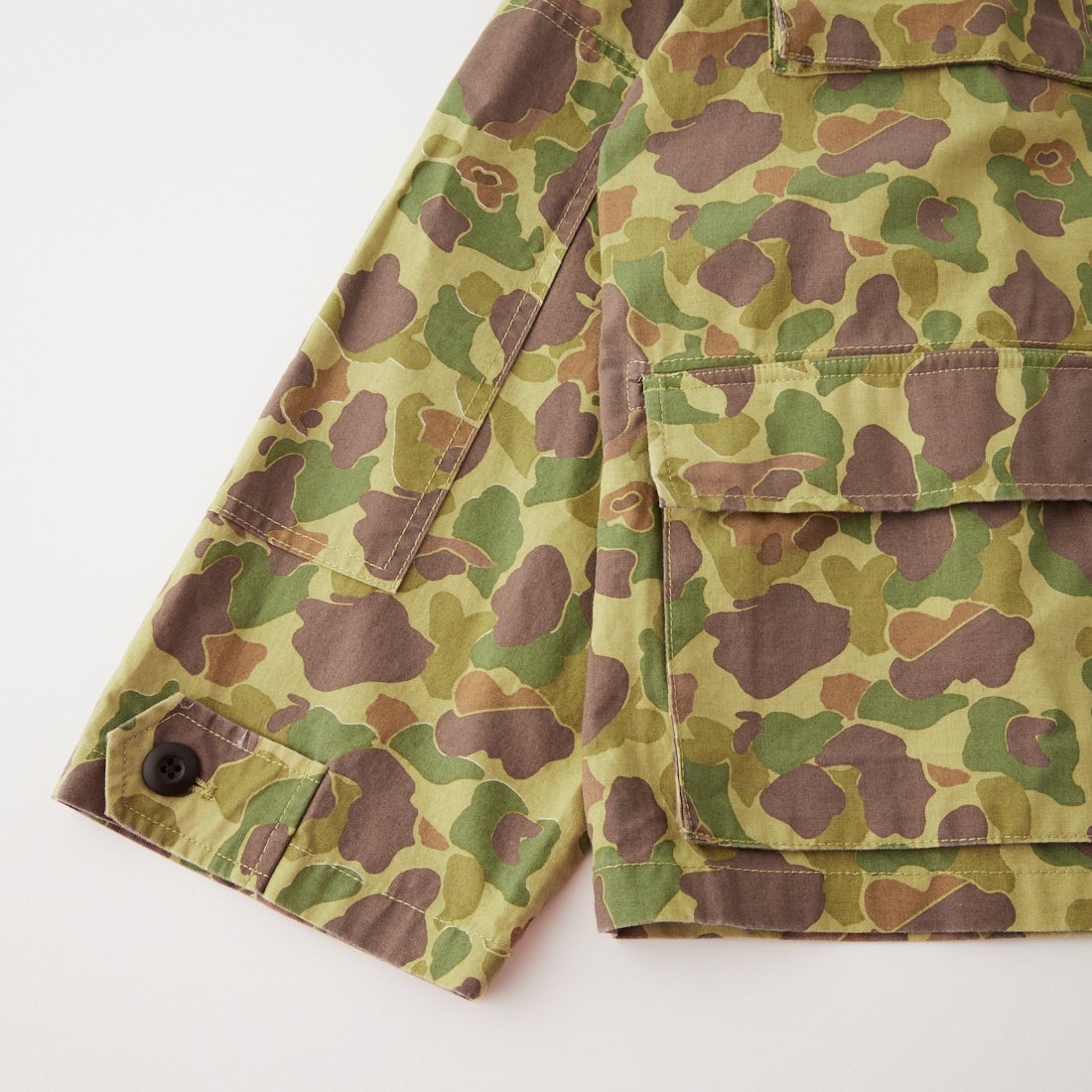 crinkle crinkle crinkle [クリンクル クリンクル クリンクル] フリルカラーカモジャケット [CC-5004] KHAKI