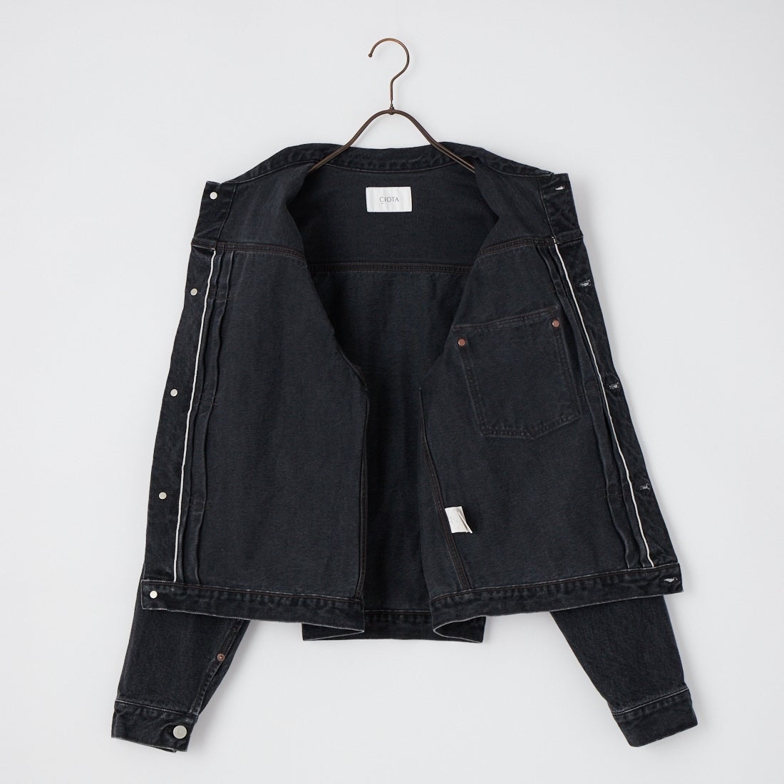 CIOTA [シオタ] シングルポケットデニムジャケット [JKLM-301-MBK] MED BLACK