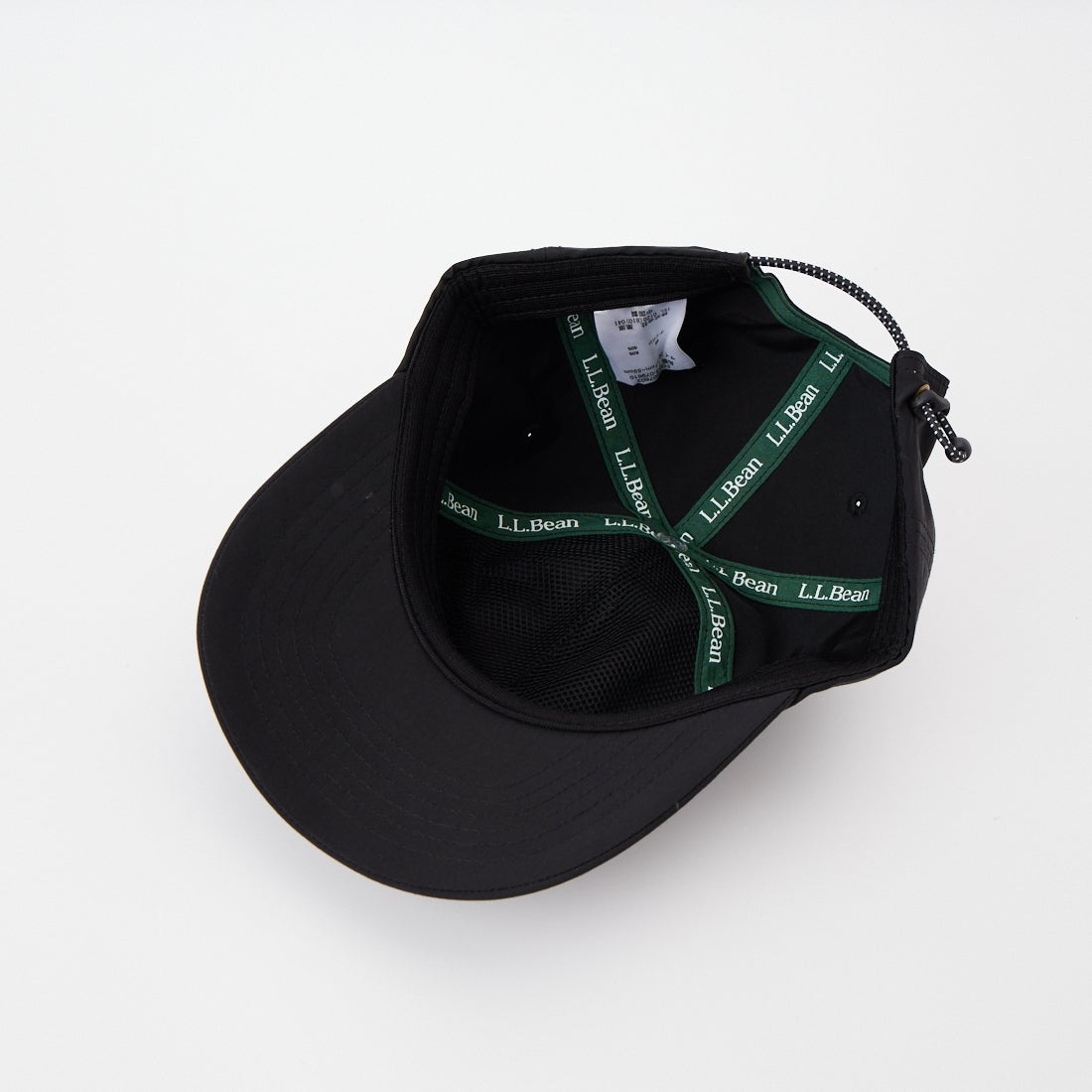 L.L.BEAN [エルエルビーン] コットンナイロン フレキシブルキャップ [263079610] 01 BLACK