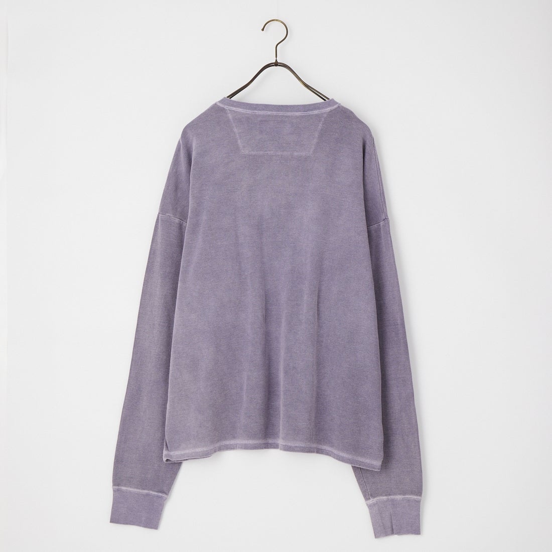 ANACHRONORM [アナクロノーム] ピグメントサーマル ヘンリーネックロングスリーブTシャツ [AN458] DUSTY PURP