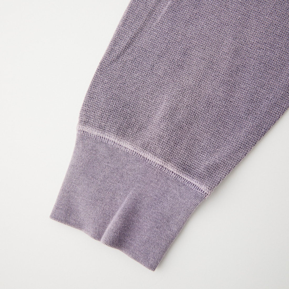 ANACHRONORM [アナクロノーム] ピグメントサーマル ヘンリーネックロングスリーブTシャツ [AN458] DUSTY PURP